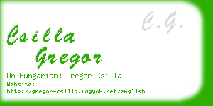 csilla gregor business card